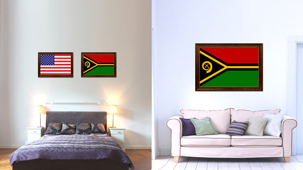 Vanuatu Country Flag Canvas Print, 19"x27"
