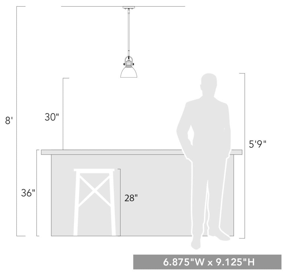 Hines Mini Pendant, Chrome, Seeded Glass
