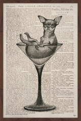 "Drink Me" Framed Painting Print, 20"x30"