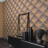 Eterna, Classic Ornamental Design Beige Wallpaper Roll