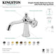 Kingston Brass KS3540CG Single-Handle Bathroom Faucet, Push Pop-Up