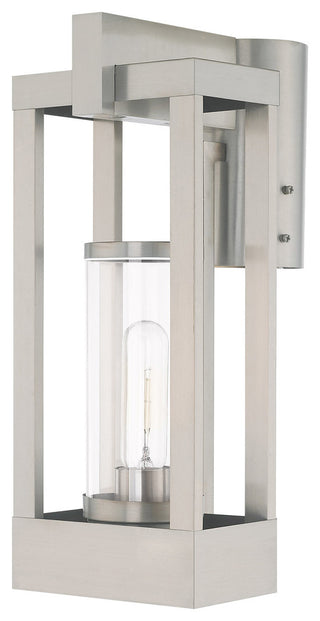 Livex Lighting Brushed Nickel 1-Light Outdoor Post Top Lantern