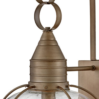 Hinkley Cape Cod 26.75" Large Outdoor Wall Mount Onion Lantern, Burnished Bronze