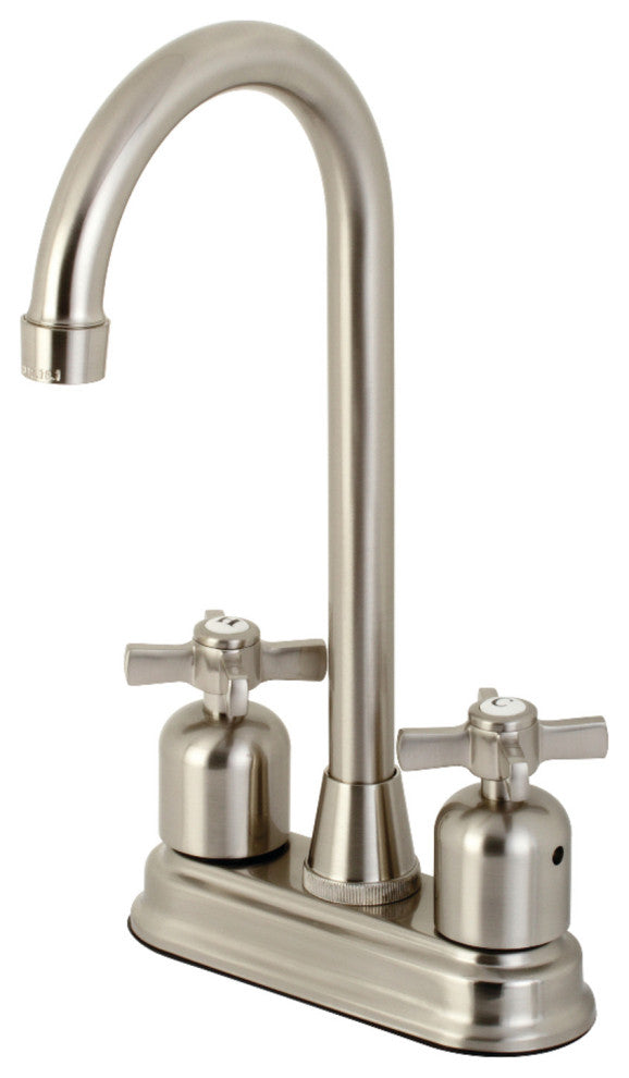 Kingston Brass KB8498ZX Millennium Bar Faucet, Brushed Nickel