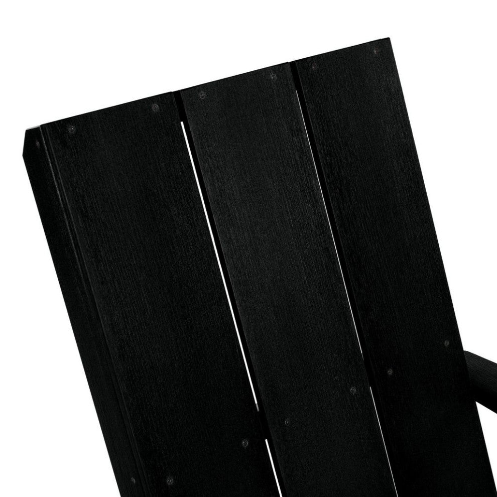 Italica Modern Adirondack Chair, Black