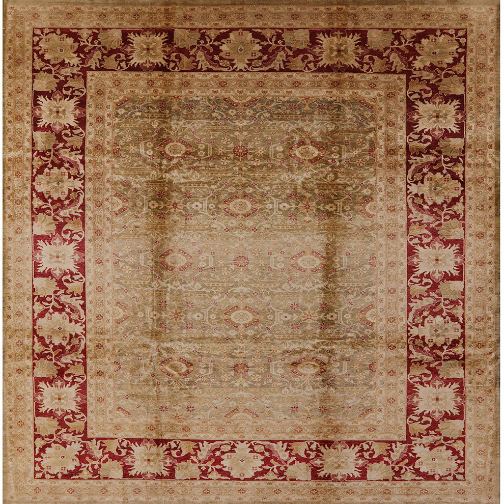 Ahgly Company Indoor Square Mid-Century Modern Area Rugs, 4' Square