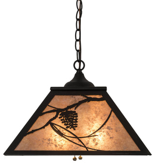 16 Square Whispering Pines Pendant