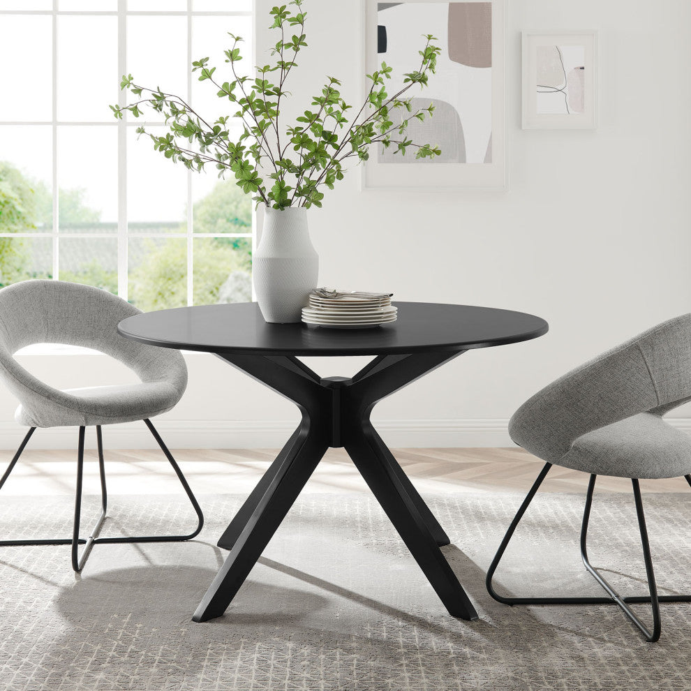 Traverse 47" Dining Table Black Black