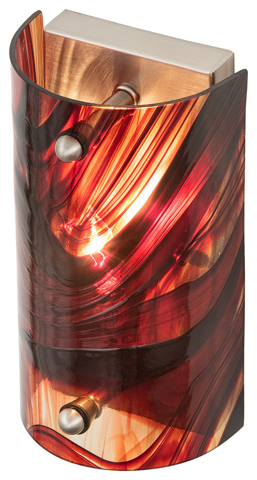 5 Wide Cabernet Swirl Wall Sconce
