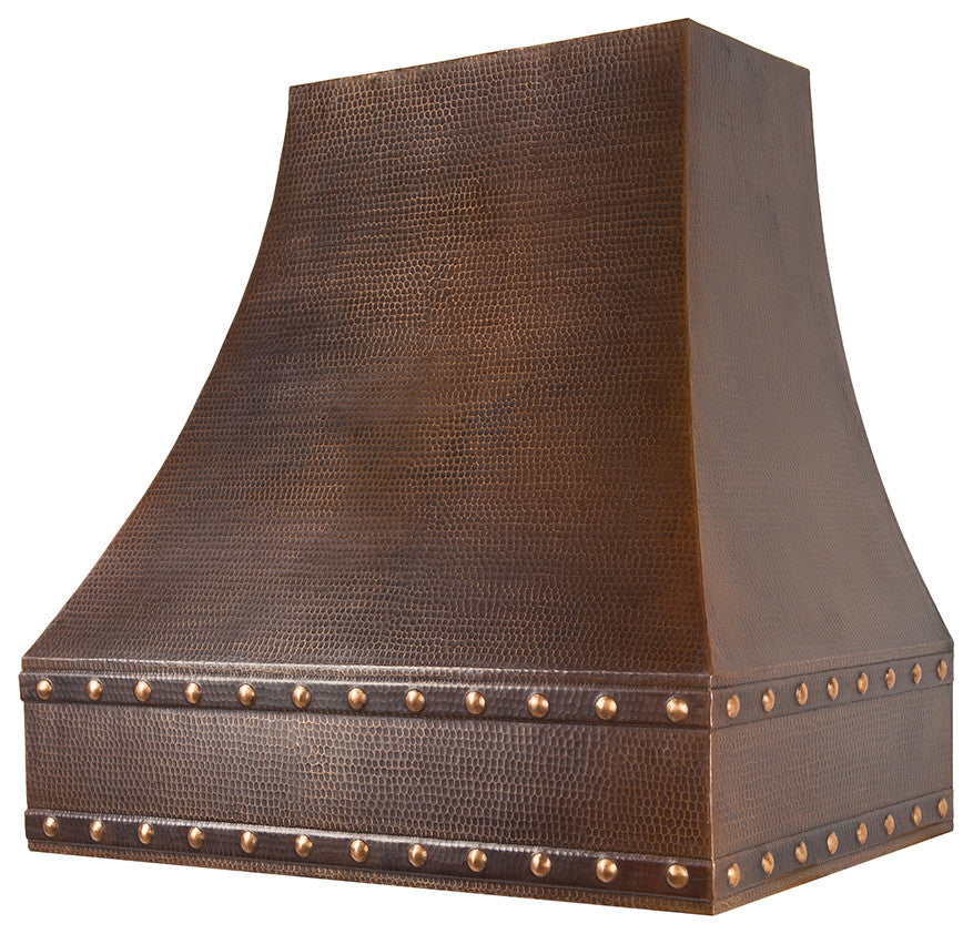 Premier Copper HV-CORREA36-C2036BP1-TWSB 36" 1250 CFM Hammered Copper Range Hoo