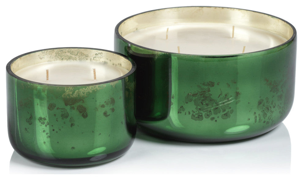Siberian Fir 6" Diameter Scented Jar Candle, Green