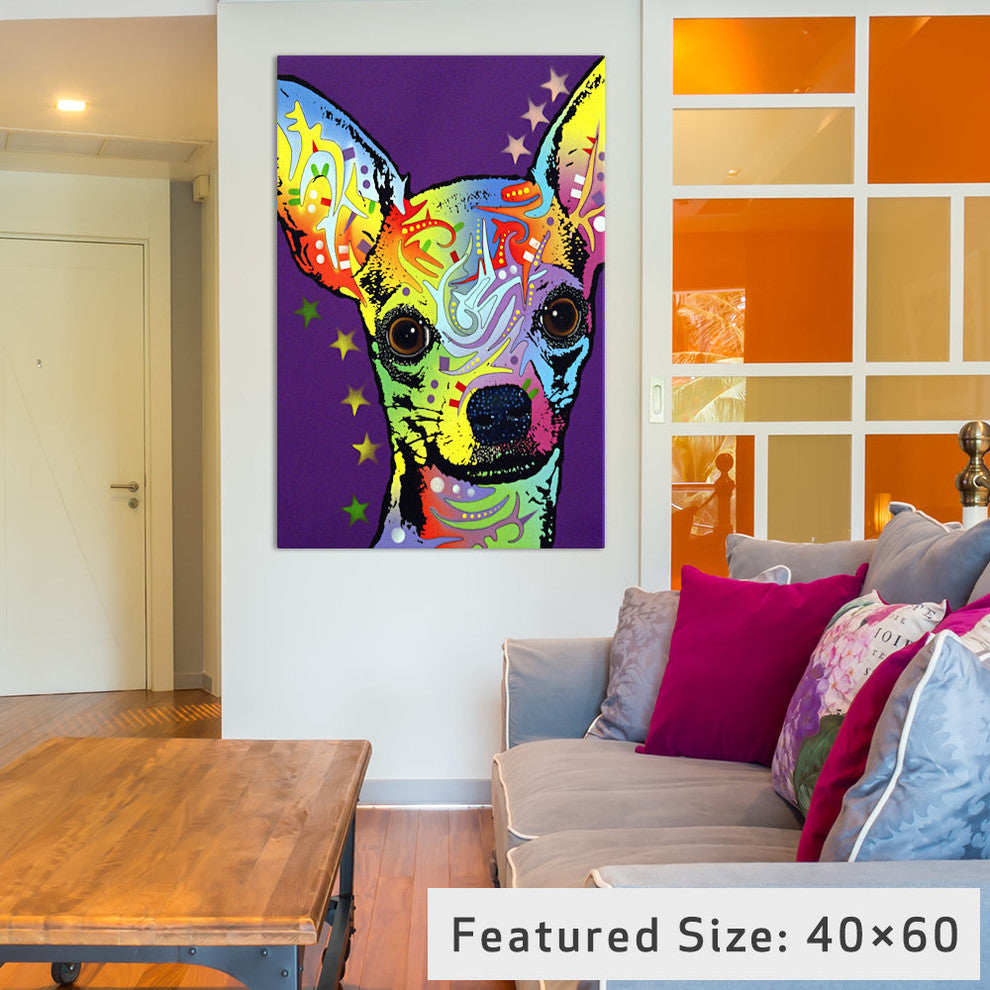 "Chihuahua ll" by Dean Russo, 40x26x1.5"