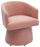 Kristen Rolling Desk Chair, Pink