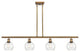 INNOVATIONS LIGHTING 516-4I-BB-G124-6-LED Athens Island Light