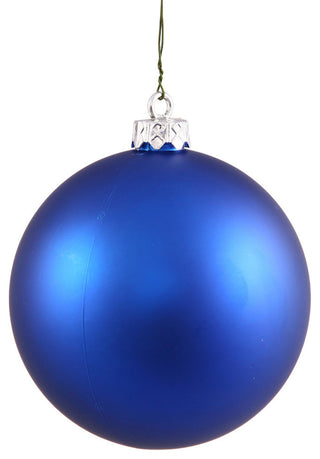 12" Blue Matte Ball Uv Drilled Cap