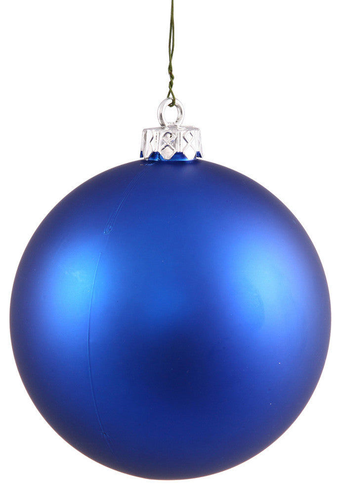 12" Blue Matte Ball Uv Drilled Cap