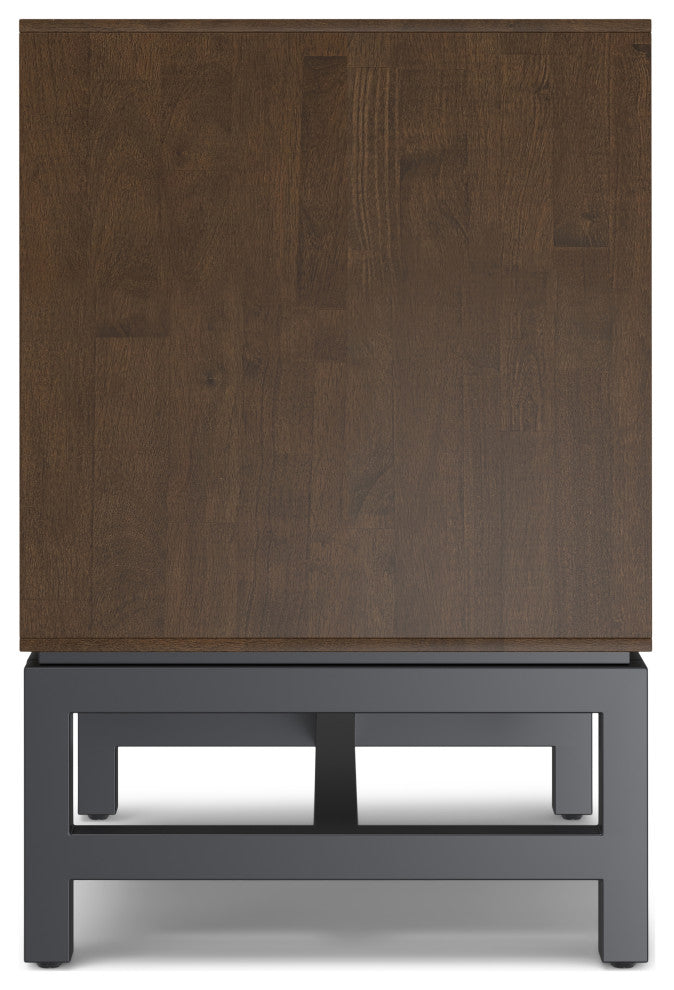 Banting Solid Hardwood Mid Century Nightstand, Walnut Brown