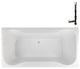 Streamline 72 in. x 36 in. Acrylic Drop-In Bathtub, Glossy White