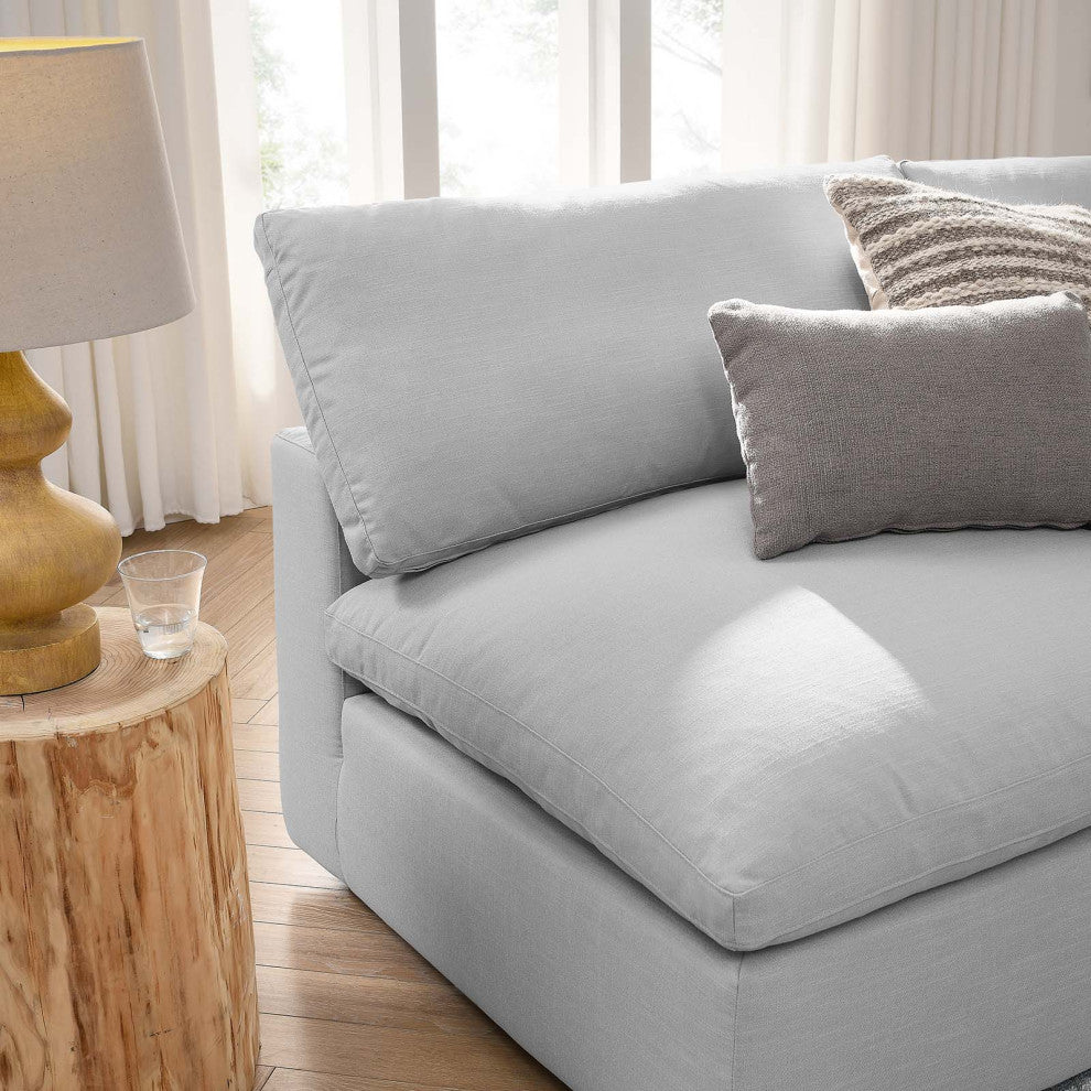 Modular Sectional Deep Sofa Set, Gray, Fabric, Modern, Lounge Hospitality