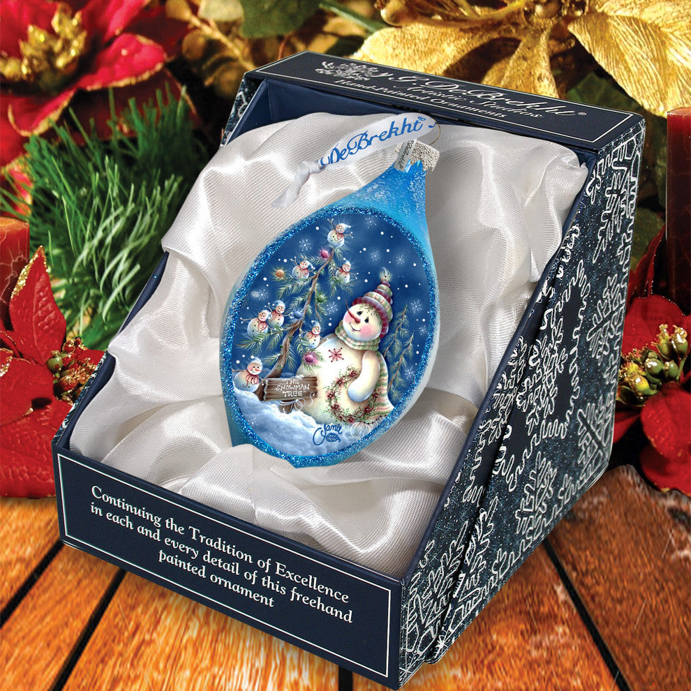 Old Fashion Christmas Drop Glass Ornament