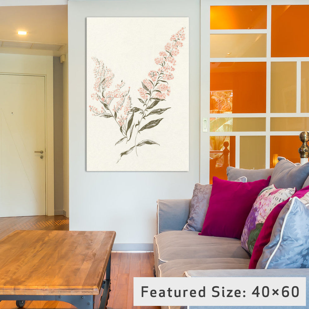 "Flowers on White I" by Wild Apple Portfolio, 18x12x1.5
