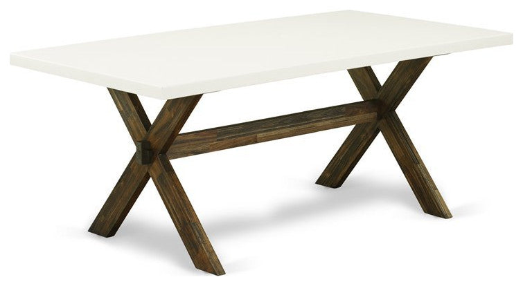 5-Piece Dining Set, 4 Chairs and Table, Distressed Jacobean