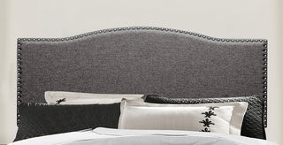 Kiley Headboard, Full/Queen, Stone Fabric, Metal Headboard Frame Not Included
