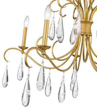 Z-LITE 5-Light Chandelier, Gilded Gold