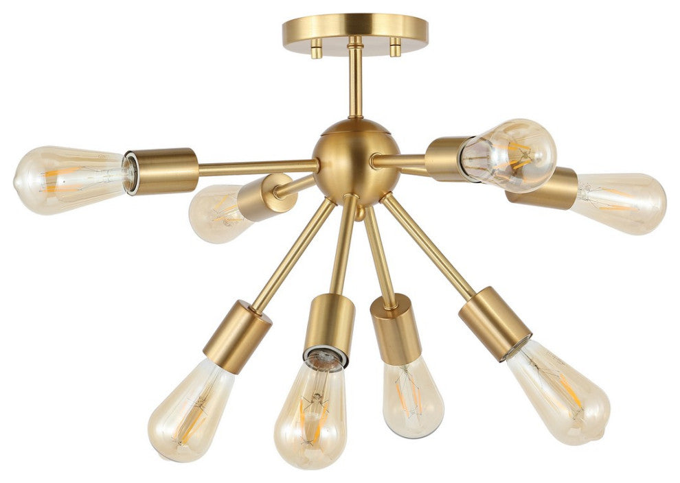 Safavieh Gannet Flush Mount Brass Gold