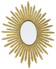 Oval Starburst Mirror, Antique Gold