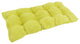 42"x19" Squared Micro Suede Tufted Loveseat Cushion, Mojito Lime