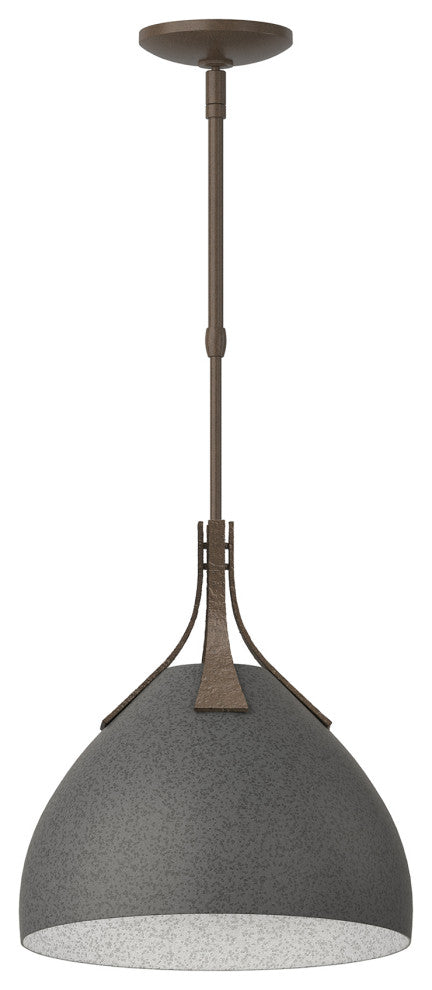 Summit Pendant, Bronze Finish, Natural Iron Accents, Standard Overall Height