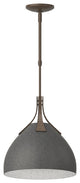 Summit Pendant, Bronze Finish, Natural Iron Accents, Standard Overall Height