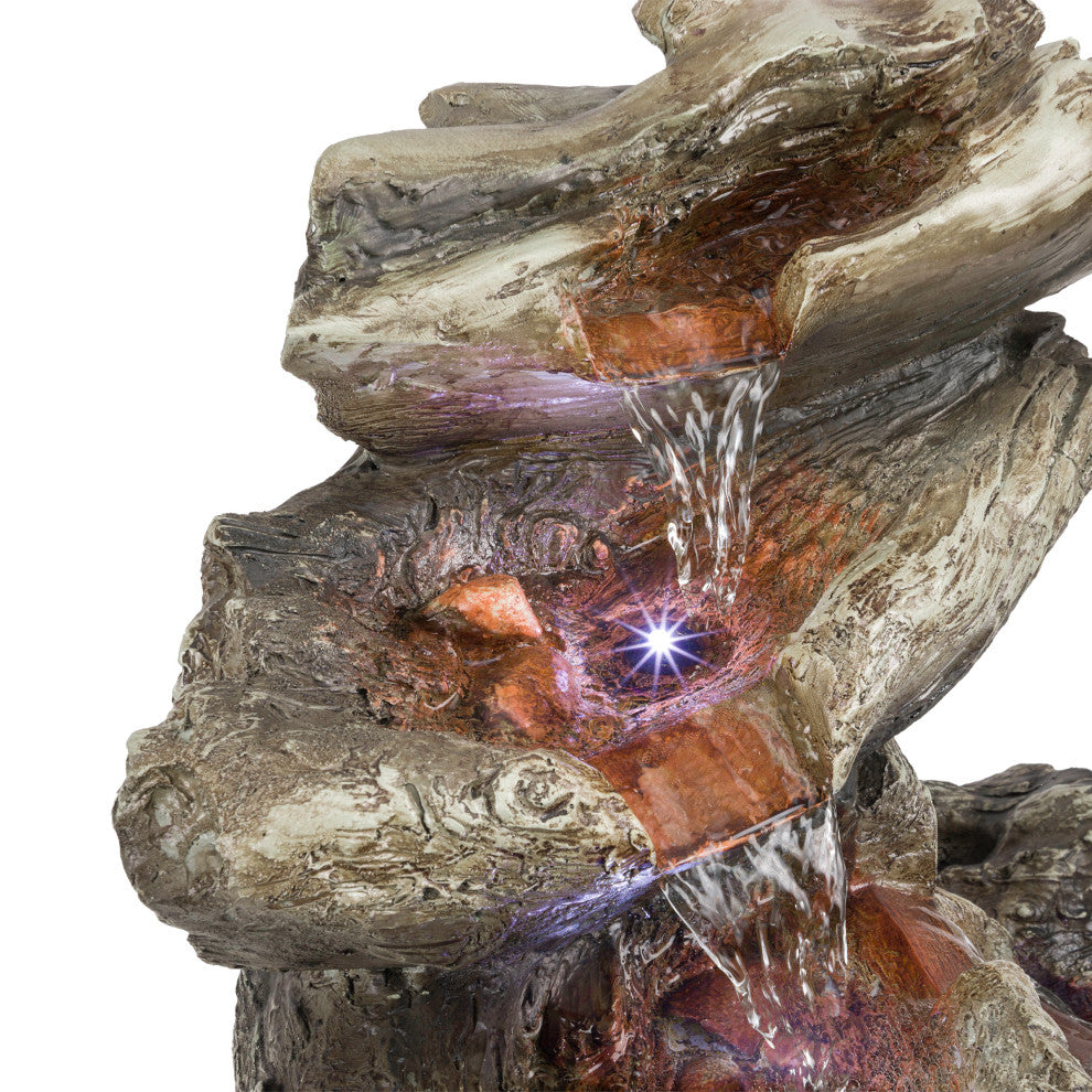 Rainforest 4 Tier Fountain with LED Lights