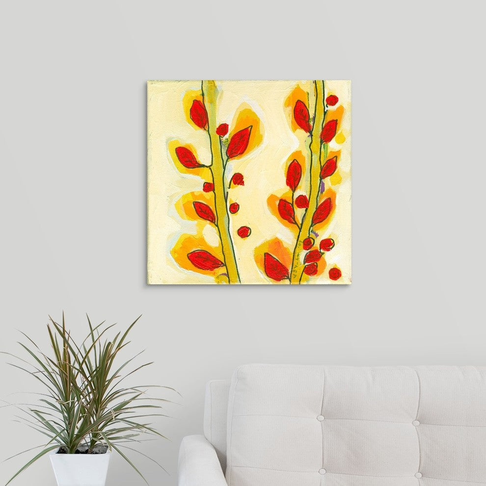 Leaf Study No 3 Wrapped Canvas Art Print, 20"x20"x1.5"