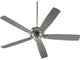Alton 70" 5-Blade Ceiling Fan, Satin Nickel