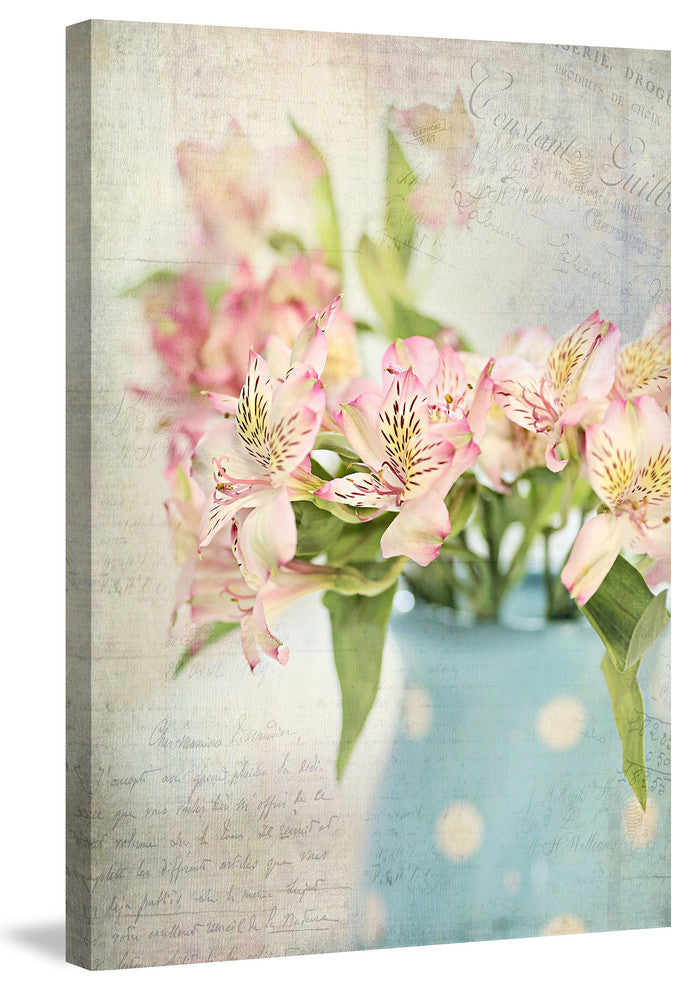 "Alstroemeria Still Life" Painting Print on Wrapped Canvas