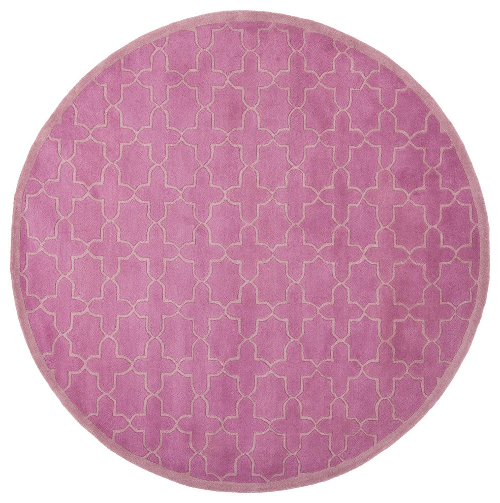 Safavieh Chatham Collection CHT937 Rug, Pink, 7' Round