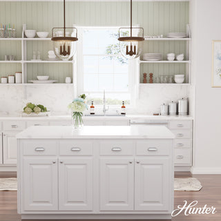 Karloff Textured Rust, Clear Glass 3 Light Pendant Ceiling Light