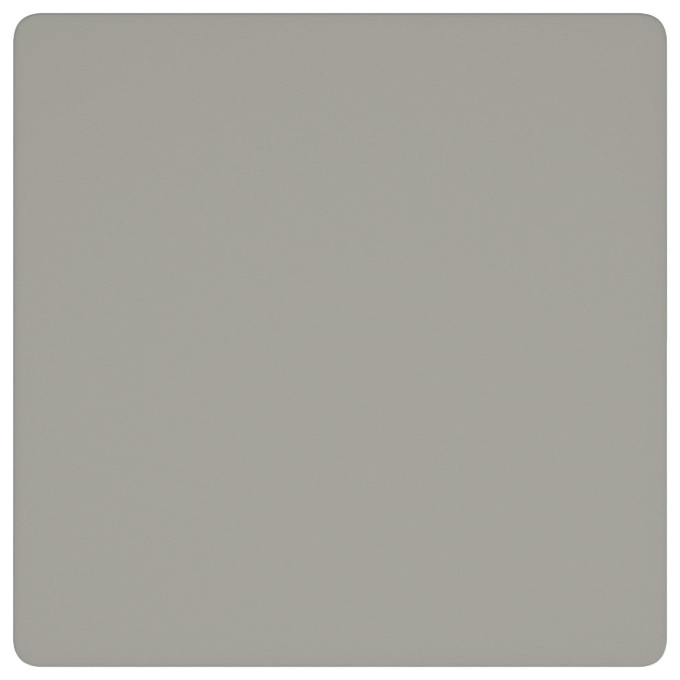 Contemporary MDF/Glass Accent Table, Warm Gray