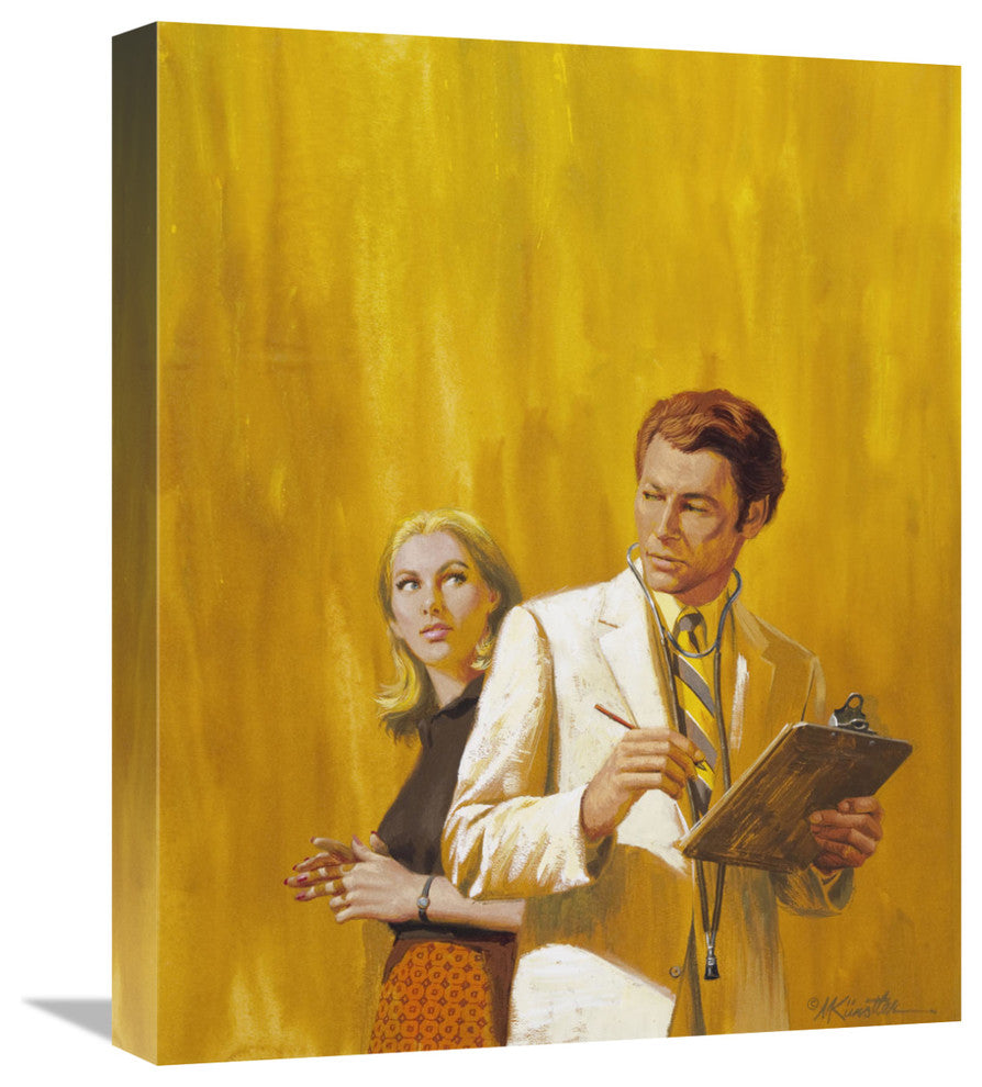 "The Doctor's Reputation" Stretched Canvas Giclee by Mort Kunstler, 16x20"
