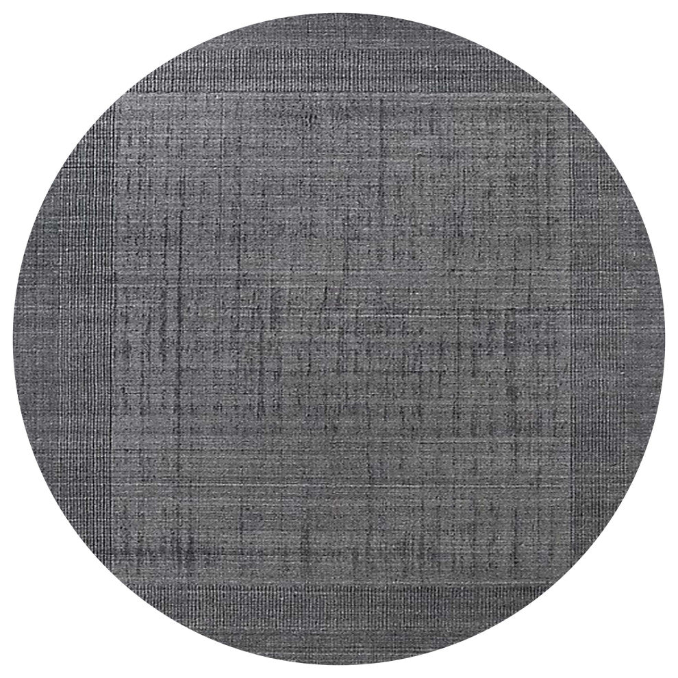 Ahgly Company Indoor Round Mid-Century Modern Area Rugs, 5' Round