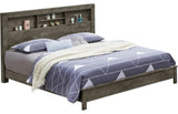Glory Furniture Burlington Queen Panel Bed in Gray