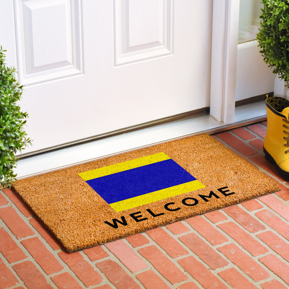 Calloway Mills Nautical Personalized Doormat, Letter D