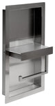 ALFI brand ABTPN88-BSS Brushed Stainless Steel Recessed Toilet Paper Niche