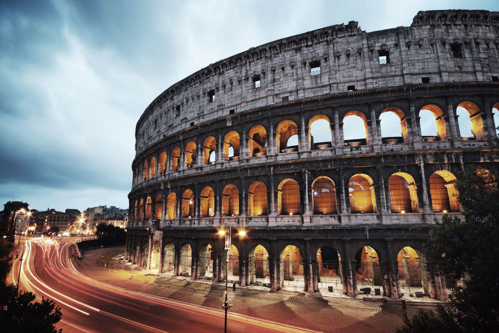 "Roman Nights" Tempered Glass Wall Art