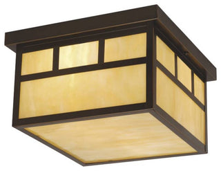 Vaxcel Lighting OF14611 Mission 2 Light Flush Mount Outdoor - Burnished Bronze