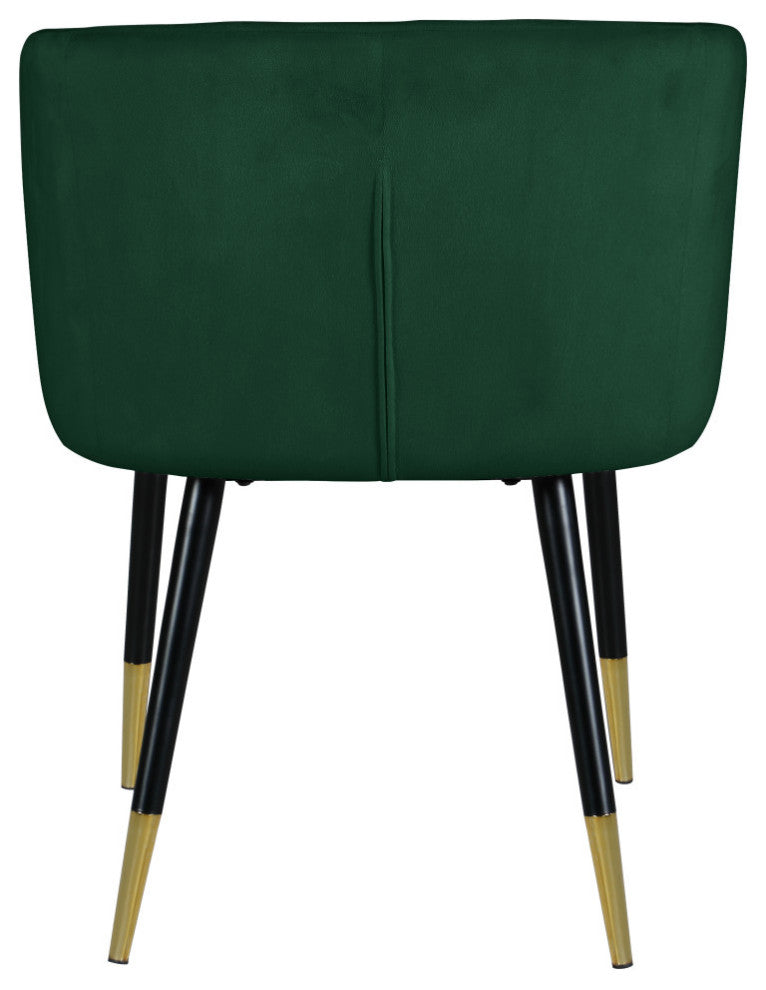Louise Velvet Dining Chair, Green