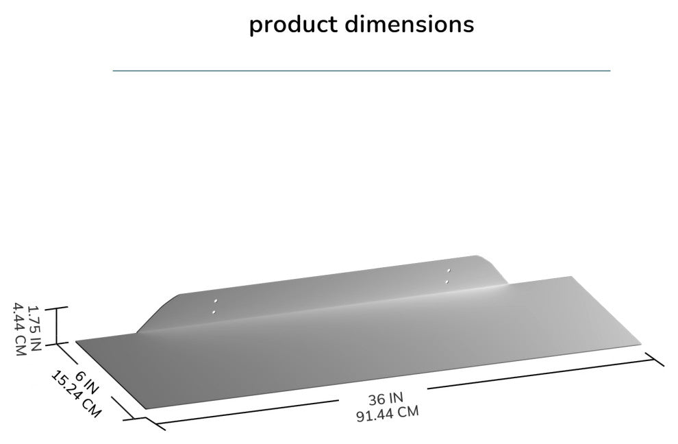 Sammy Wall Mounted Shelves, Gold, 36"