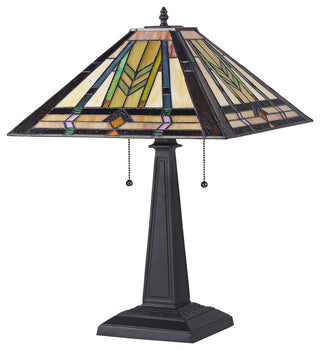 Nathan 2-Light Mission Table Lamp